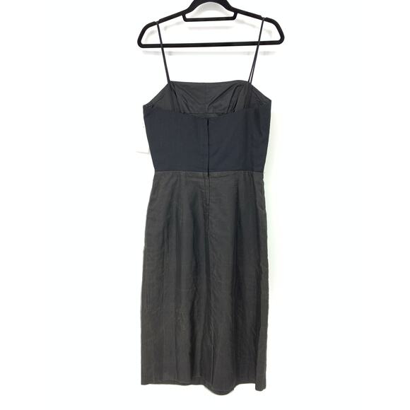 Vintage 1950's Lilli Diamond Women's Approx Size Small Sheath Midi Dress Black - Picture 2 of 5